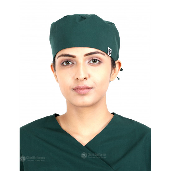 Medlooks Scrub Suit set for Women/Female with Matching Scrub Cap
