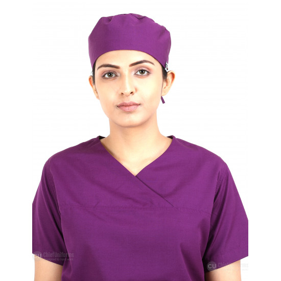 Medlooks Scrub Suit set for Women/Female with Matching Scrub Cap
