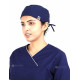 Medlooks Scrub Suit set piping design for Women/Female with Matching Scrub Cap