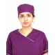 Medlooks Scrub Suit set piping design for Women/Female with Matching Scrub Cap