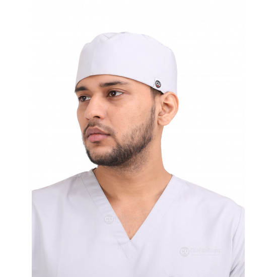 Medlooks Unisex Scrub Suit set V-Neck 3 Pocket Top and Cargo Type Trouser with Matching Scrub Cap