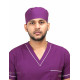Medlooks Unisex Scrub Suit set piping design V-Neck 3 Pocket Top and Cargo Type Trouser with Matching Scrub Cap