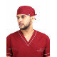 Medlooks Unisex Scrub Suit set piping design V-Neck 3 Pocket Top and Cargo Type Trouser with Matching Scrub Cap