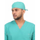 Medlooks Unisex Scrub Suit set V-Neck 3 Pocket Top and Cargo Type Trouser with Matching Scrub Cap