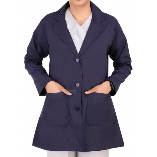 Medlooks Doctor's Apron Lab Coat Full Sleeves for Women/Female