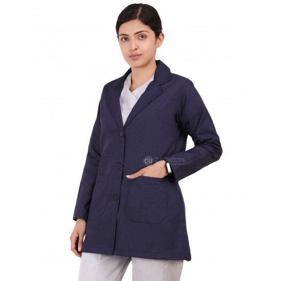 Medlooks Doctor's Apron Lab Coat Full Sleeves for Women/Female
