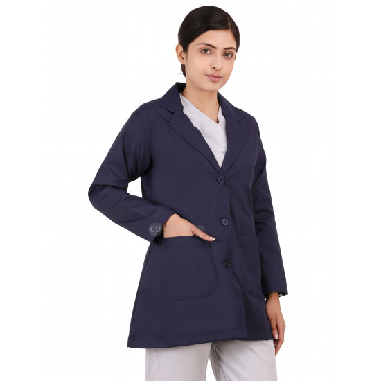 Medlooks Doctor's Apron Lab Coat Full Sleeves for Women/Female
