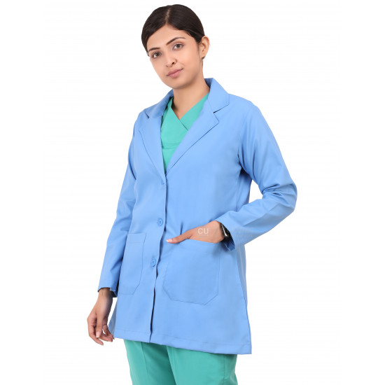 Medlooks Doctor's Apron Lab Coat Full Sleeves for Women/Female