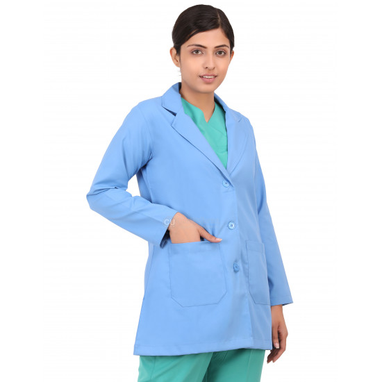 Medlooks Doctor's Apron Lab Coat Full Sleeves for Women/Female