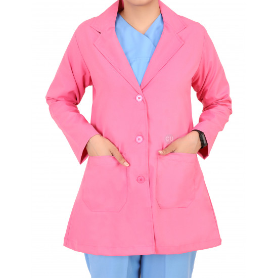 Medlooks Doctor's Apron Lab Coat Full Sleeves for Women/Female