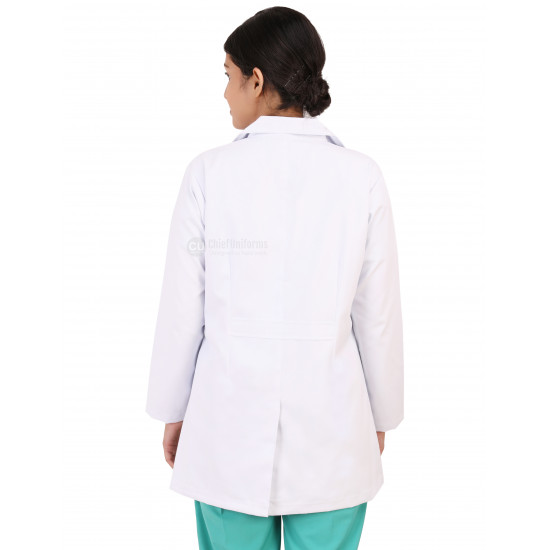 Medlooks Doctor's Apron Lab Coat Full Sleeves for Women/Female
