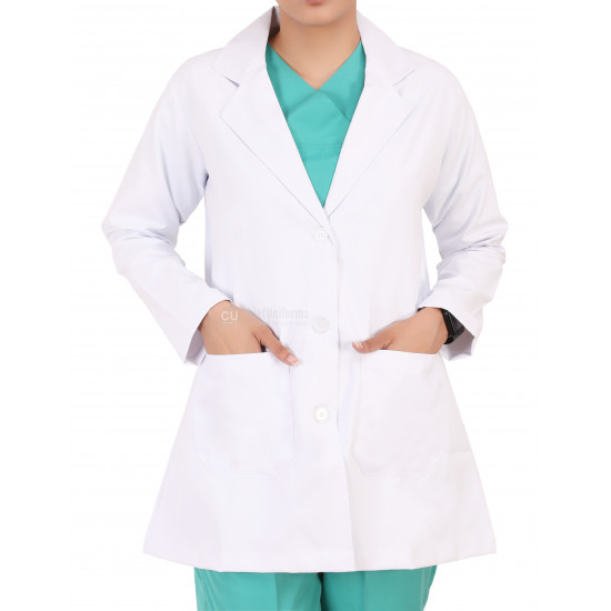 Medlooks Doctor's Apron Lab Coat Full Sleeves for Women/Female