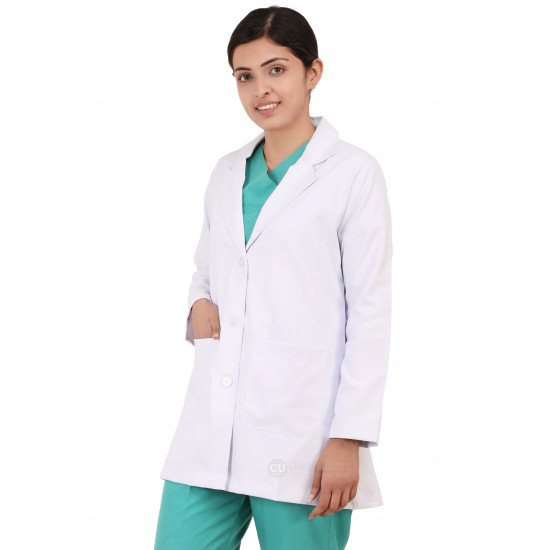 Medlooks Doctor's Apron Lab Coat Full Sleeves for Women/Female