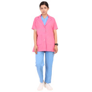 Medlooks Doctor's Apron Lab Coat Half Sleeves for Women/Female