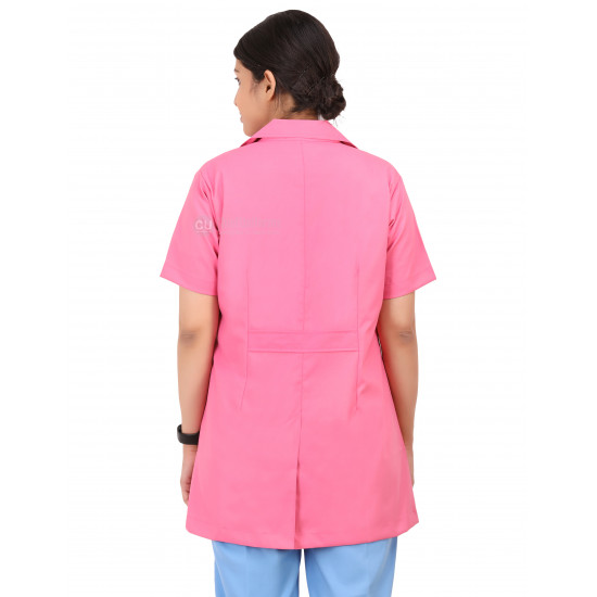 Medlooks Doctor's Apron Lab Coat Half Sleeves for Women/Female