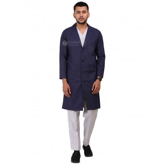 Medlooks Doctor's Apron Lab Coat Full Sleeves Long