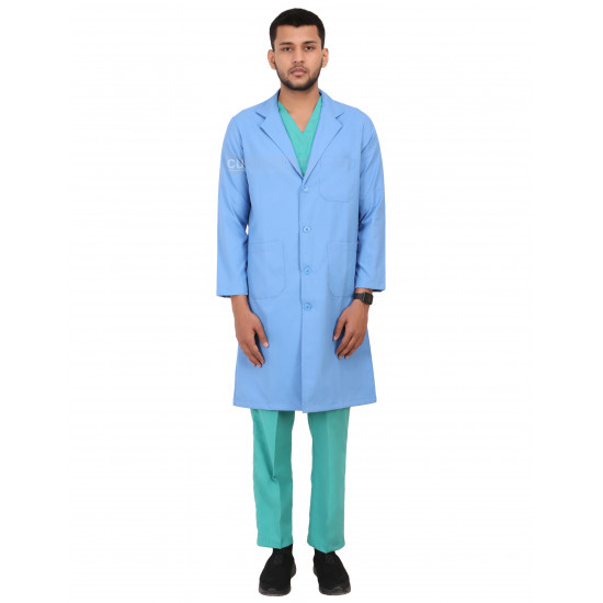 Medlooks Doctor's Apron Lab Coat Full Sleeves Long