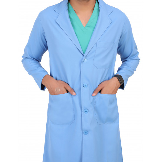Medlooks Doctor's Apron Lab Coat Full Sleeves Long