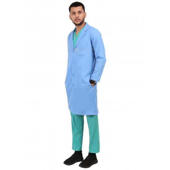 Medlooks Doctor's Apron Lab Coat Full Sleeves Long