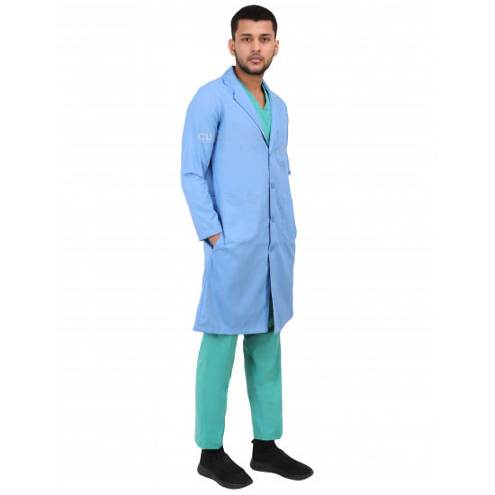Medlooks Doctor's Apron Lab Coat Full Sleeves Long