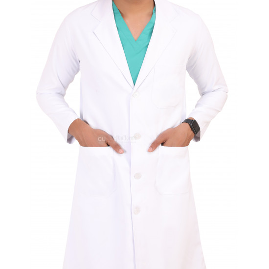 Medlooks Doctor's Apron Lab Coat Full Sleeves Long