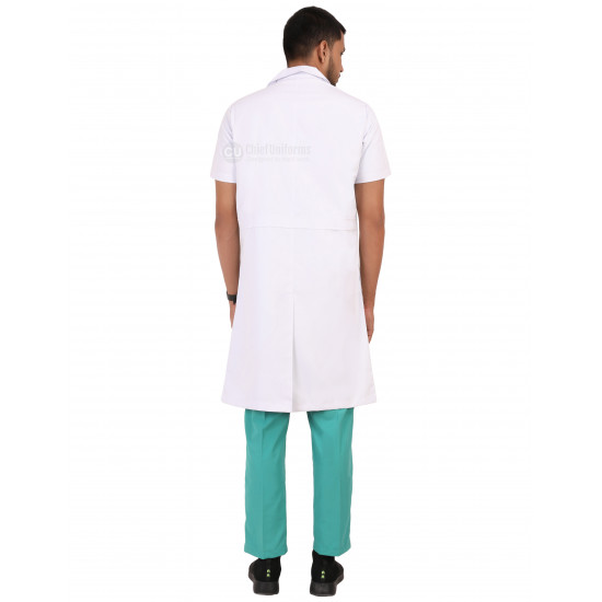Medlooks Doctor's Apron Lab Coat Half Sleeves Long