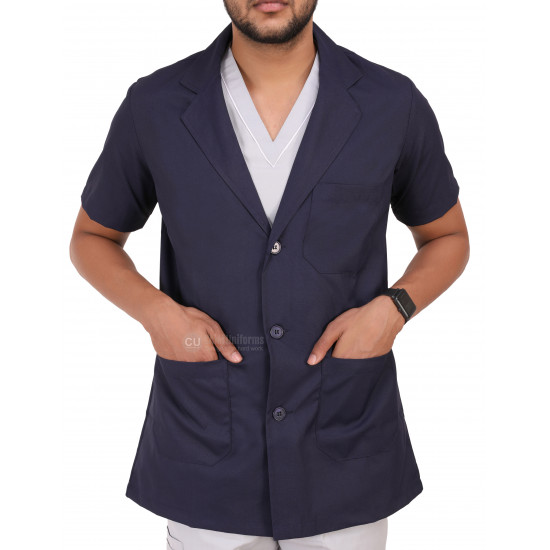 Medlooks Doctor's Apron Lab Coat Half Sleeves