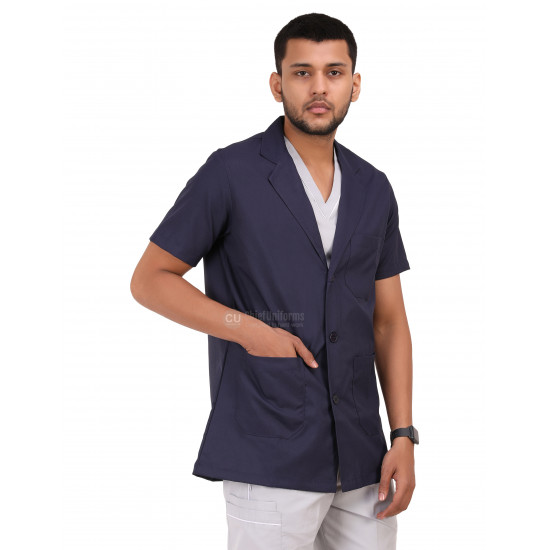 Medlooks Doctor's Apron Lab Coat Half Sleeves