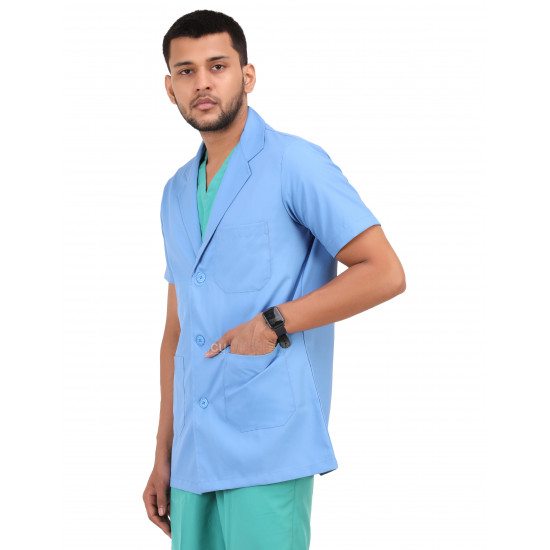 Medlooks Doctor's Apron Lab Coat Half Sleeves