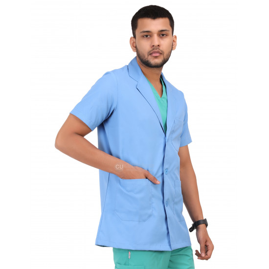 Medlooks Doctor's Apron Lab Coat Half Sleeves
