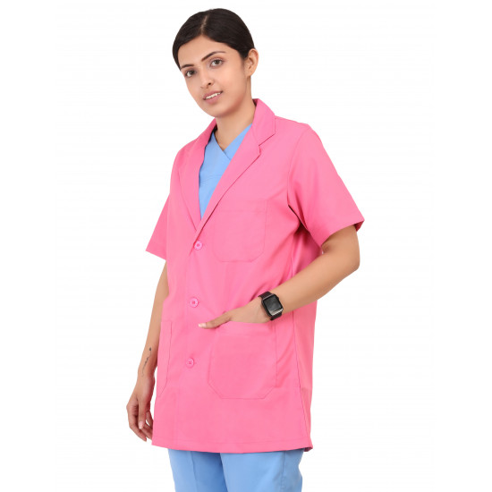 Medlooks Doctor's Apron Lab Coat Half Sleeves