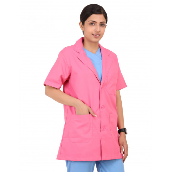 Medlooks Doctor's Apron Lab Coat Half Sleeves