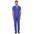 Medlooks Unisex Scrub Suit set with piping V-Neck 3 Pocket Top and Cargo Type Trouser