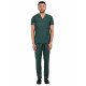 Medlooks Unisex Scrub Suit set V-Neck 3 Pocket Top and Cargo Type Trouser with Matching Scrub Cap