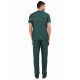 Medlooks Unisex Scrub Suit set V-Neck 3 Pocket Top and Cargo Type Trouser with Matching Scrub Cap