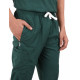 Medlooks Unisex Scrub Suit set V-Neck 3 Pocket Top and Cargo Type Trouser