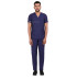 Medlooks Unisex Scrub Suit set V-Neck 3 Pocket Top and Cargo Type Trouser with Matching Scrub Cap