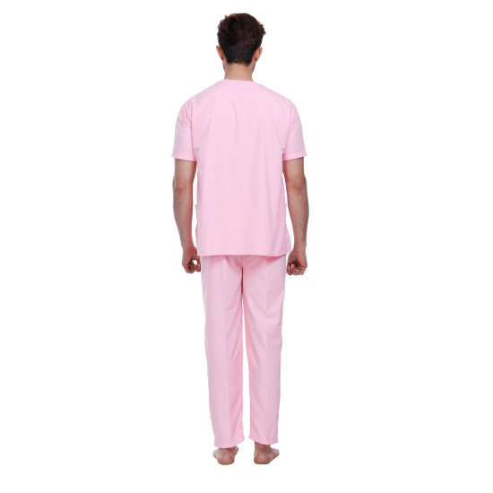 Medlooks Scrub Suit set For Male V-Neck 3 Pocket Top and Cargo Type Trouser with Matching Scrub Cap