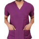 Medlooks Unisex Scrub Suit set V-Neck 3 Pocket Top and Cargo Type Trouser with Matching Scrub Cap