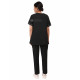 Medlooks Scrub Suit set piping design for Women/Female with Matching Scrub Cap