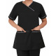 Medlooks Scrub Suit set piping design for Women/Female with Matching Scrub Cap