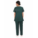 Medlooks Scrub Suit set piping design for Women/Female with Matching Scrub Cap