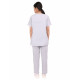 Medlooks Scrub Suit set piping design for Women/Female with Matching Scrub Cap