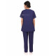 Medlooks Scrub Suit set piping design for Women/Female with Matching Scrub Cap