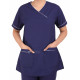 Medlooks Scrub Suit set piping design for Women/Female with Matching Scrub Cap