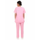 Medlooks Scrub Suit set piping design for Women/Female with Matching Scrub Cap