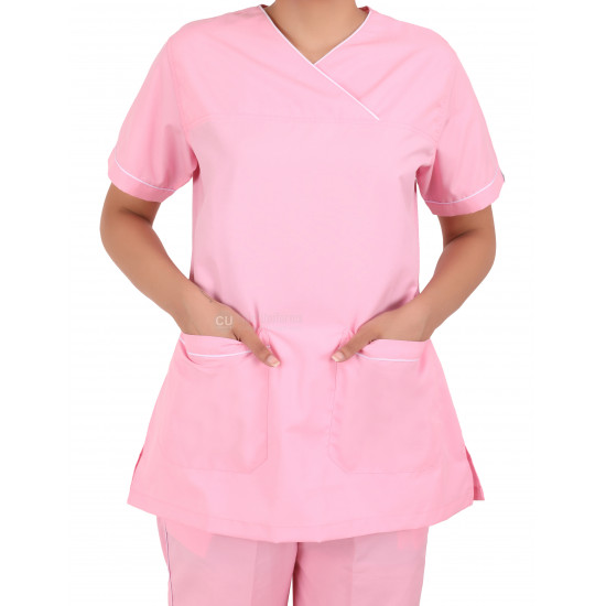 Medlooks Scrub Suit set with piping for Women/Female