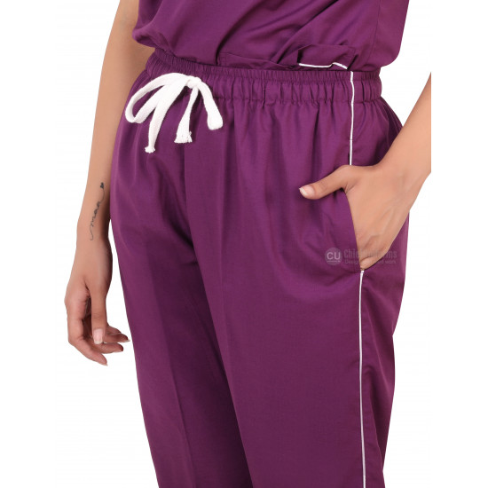 Medlooks Scrub Suit set with piping for Women/Female