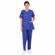 Medlooks Scrub Suit set piping design for Women/Female with Matching Scrub Cap