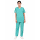 Medlooks Scrub Suit set piping design for Women/Female with Matching Scrub Cap